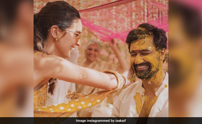 "Full Fun And Joy": Katrina Kaif's Sister Isabelle Shares New Pics From Actress And Vicky Kaushal's <I>Haldi</i> Ceremony