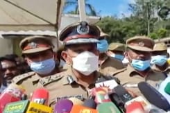 Air Force Officials, Coonoor Police Inspect Chopper Crash Site Air Force Officials, Coonoor Police Inspect Chopper Crash Site