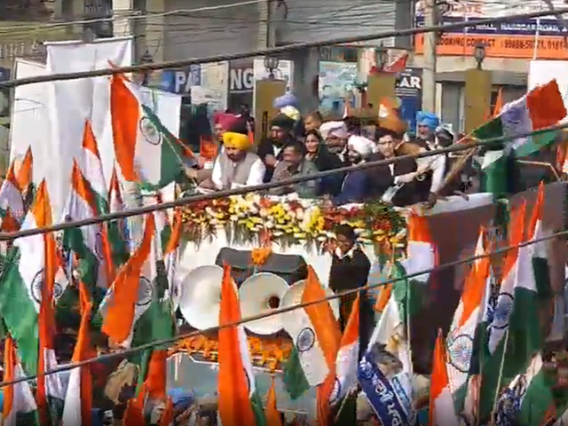 Arvind Kejriwal Holds Tiranga Yatra In Jalandhar