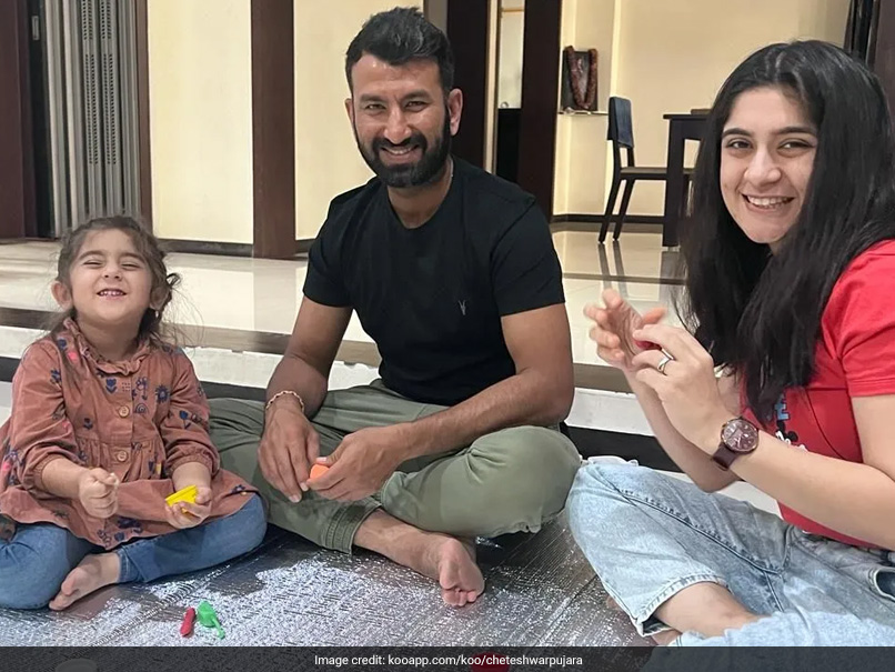 "Last Day At Home": Cheteshwar Pujara Shares Adorable Family Picture Ahead Of South Africa Tour Departure