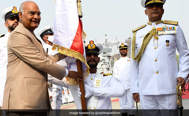 Rare Honour 'President's Standard' Given To Navy's 22nd Missile Vessel Squadron
