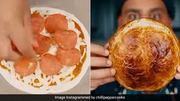 Food Blogger Uses Paratha To Make Pizza Puff; Internet Approves This Desi Hack