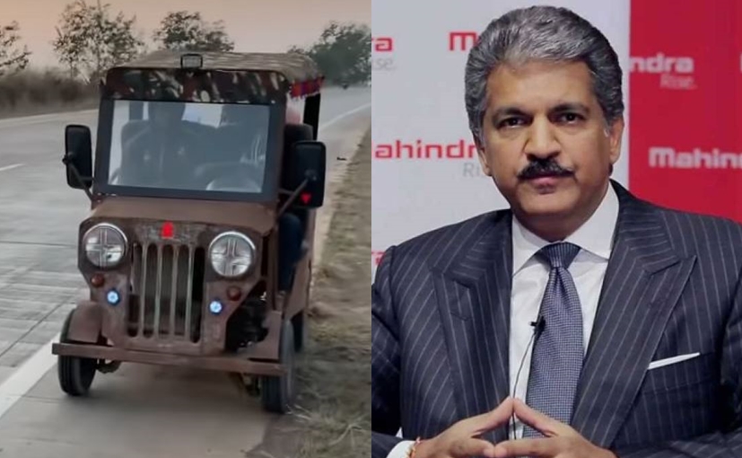 Man Builds Vehicle Using Abandoned Parts; Impressed Anand Mahindra Offers A Bolero In Exchange