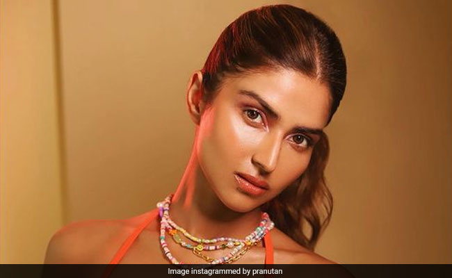 Pranutan Bahl Stylishly Ditches Boring Crop Tops For Bright Bikini Tops
