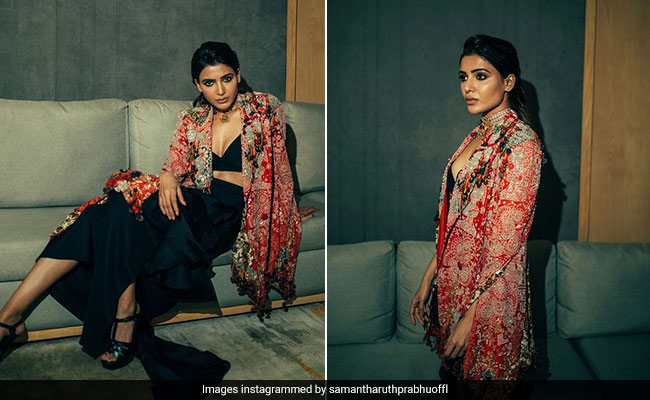 Samantha Ruth Prabhu Won Hearts In An Anamika Khanna Co-Ord Set And Statement Jacket
