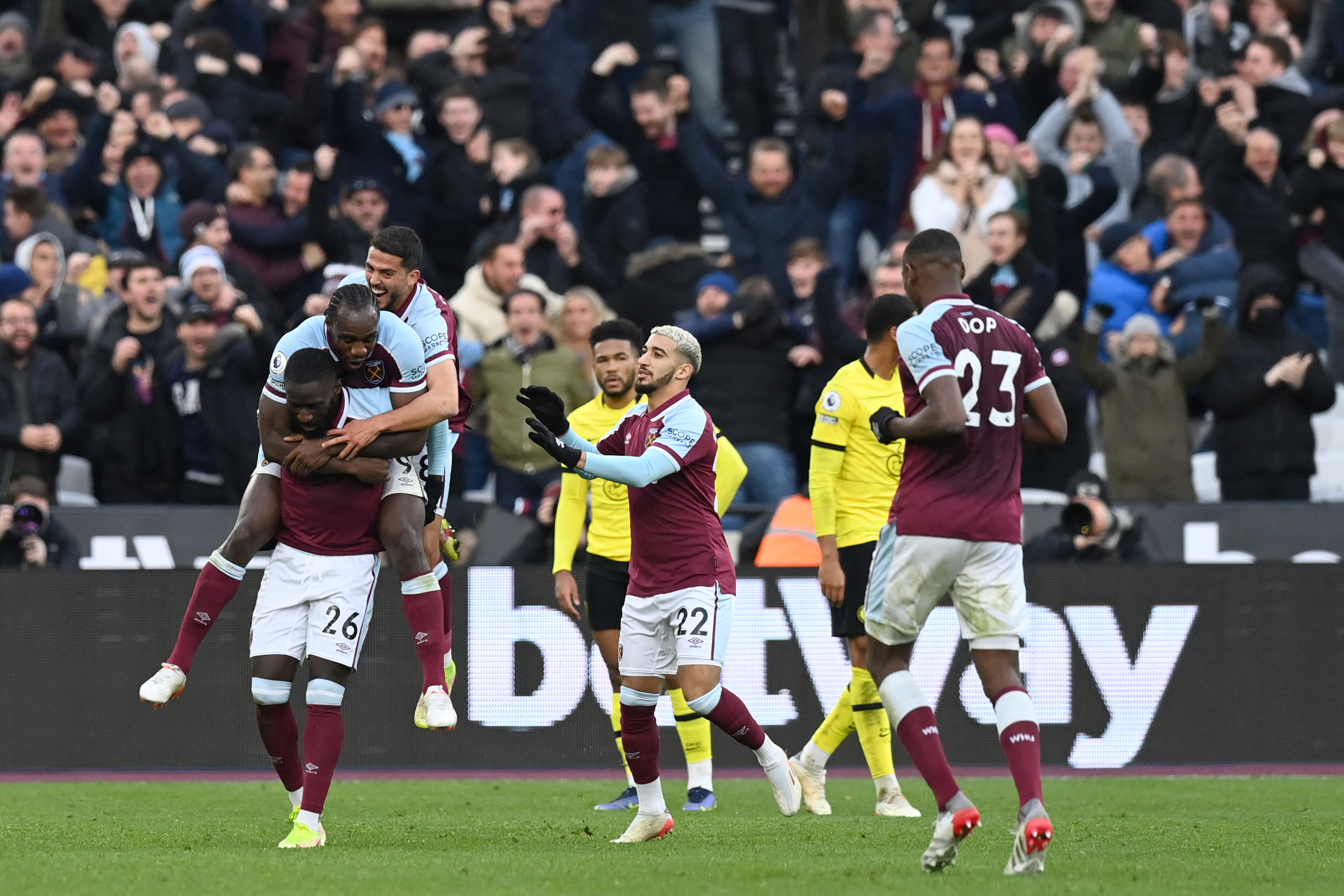 premier league chelsea stunned as arthur masuaku s stroke of luck lifts west ham united football news premier league chelsea stunned as arthur masuaku s stroke of luck lifts west ham united football news