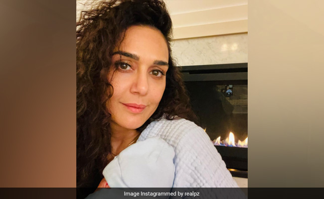 New Mom Preity Zinta Is Loving It All: "Burp Cloths, Diapers And Babies"