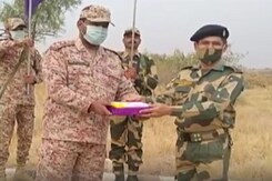 Border Security Force Celebrates 57th Raising Day, Exchanges Sweets With Pak Rangers Border Security Force Celebrates 57th Raising Day, Exchanges Sweets With Pak Rangers