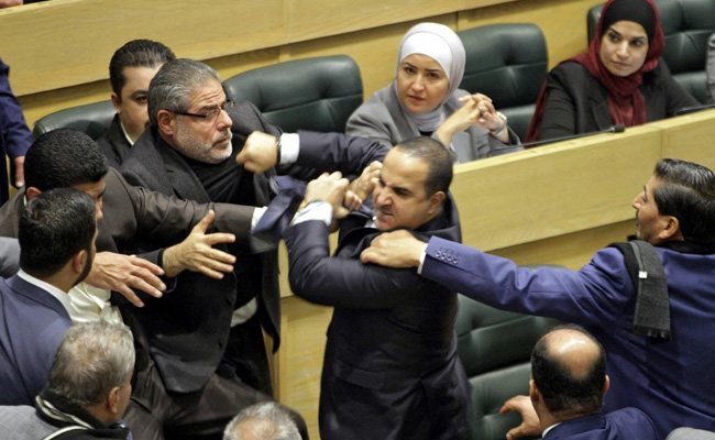 Jordan MPs Trade Punches During Heated Parliament Session