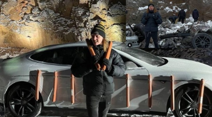 Watch: Owner Blows Up Tesla Car With Dynamite Because He Was Unhappy With Battery Replacement Cost