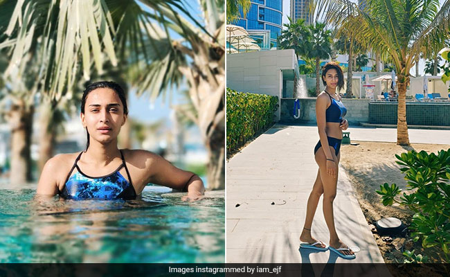 We're Craving Pool Days After Erica Fernandes Hits The Water In Style Wearing A Printed Bikini In Dubai