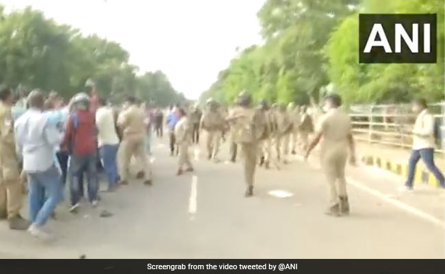 Congress Students' Wing Clash With Police Over Teacher's Murder In Odisha