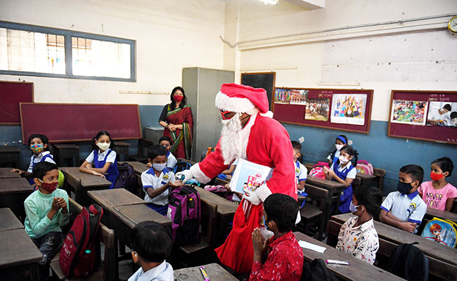 Mumbai Schools Reopen For Classes 1-7, Some Students Return After 2 Years