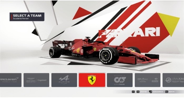 Top F1 Game Cars