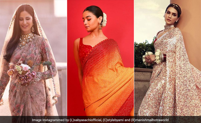 Top 5 Celebrity-Approved Saree Trends Of 2021 That Notched Up Ethnic Dressing