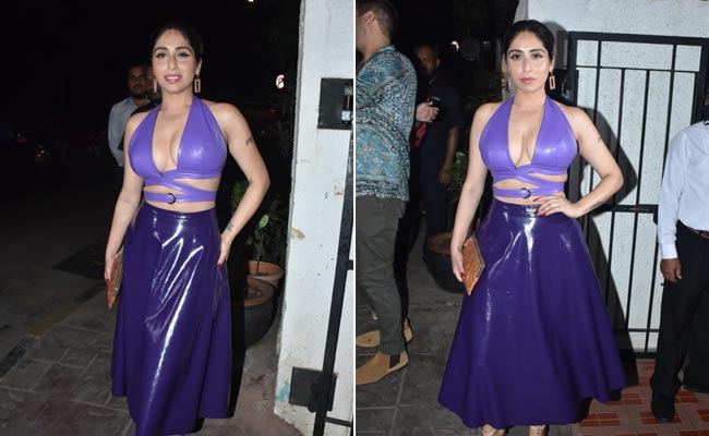 There's Never Enough Purple For Neha Bhasin's Striking Date Night Look