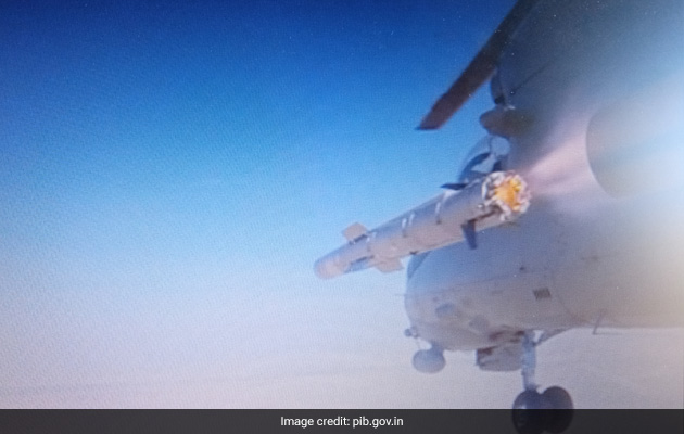 Watch: Indian Air Force Chopper Test Fires Deadly Anti-Tank Missile