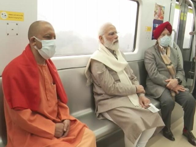 PM's Kanpur Metro Ride After Launch Of New Section
