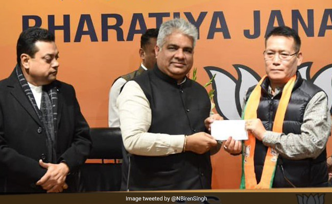 Ahead Of Manipur Polls, Key Ally's Minister Letpao Haokip Joins BJP