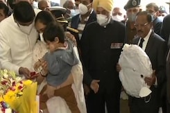 General Bipin Rawat's Daughters, Grandchild Pay Tribute General Bipin Rawat's Daughters, Grandchild Pay Tribute