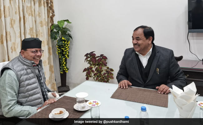 Uttarakhand Chief Minister's "Dinner" Pic Ends BJP Colleague's Exit Buzz