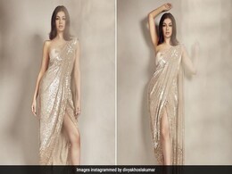 Divya Khosla Kumar Shimmers Away Brighter Than A Chandelier In A Golden Sequinned <i>Saree</i> Divya Khosla Kumar Shimmers Away Brighter Than A Chandelier In A Golden Sequinned <i>Saree</i>