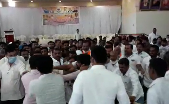 Watch:  BJP Factions Fist Fight In Meeting For Karnataka Council Polls