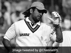 CSK Share Epic Throwback Pic Of MS Dhoni From His Test Debut 16 Years Ago