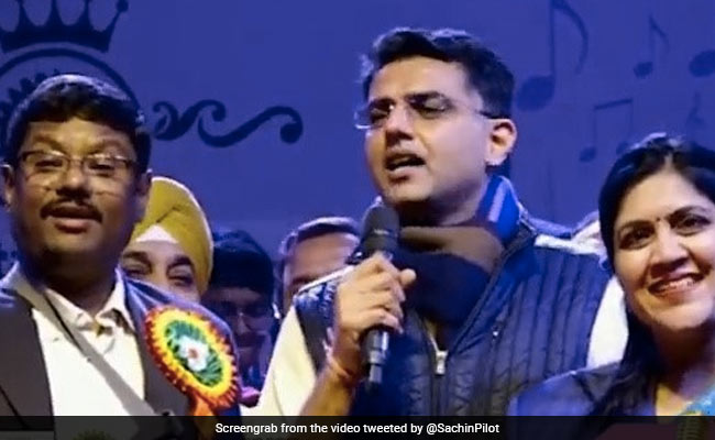 Watch: Sachin Pilot Sings '<i>Jeena Yahan Marna Yahan</i>', Shares Video On Twitter