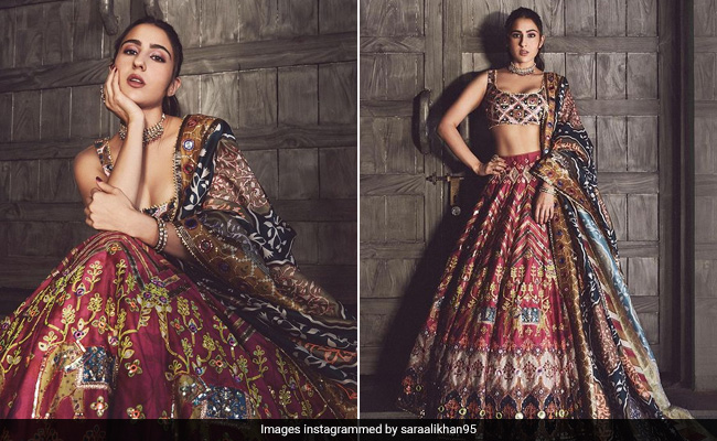 Sara Ali Khan's Floral <i>Lehenga</i> Is As <i>Chaka Chak</i> As You'd Imagine It To Be