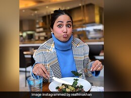 Do Not Disturb Hina Khan As She Is "Enjoying" Her Meal In New York City