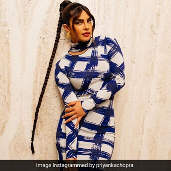 priyanka chopra bodycon dress Priyanka Chopra exudes grace in coral bodycon dress; Samantha Ruth Prabhu  sparkles in royal blue sheer net pants and corset- Check outfit price