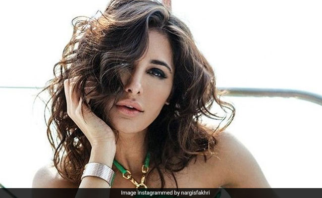 Nargis Fakhri Proves That Colour Pops Are For December In Her Green Crop Top And Printed Pants