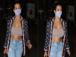 Malaika Arora Pairs Her Bandeau With Ripped Jeans And A Gucci Jacket Malaika Arora Pairs Her Bandeau With Ripped Jeans And A Gucci Jacket