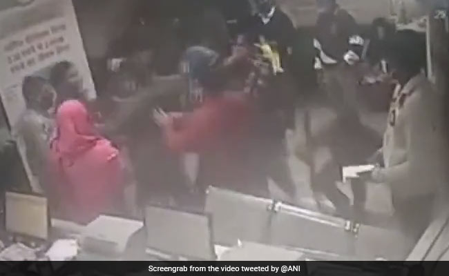 Watch: Guard Thrashed For Stopping Man From Entering Bank Without Mask In Delhi