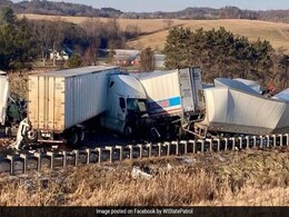Pics: Over 100 Car Pile-Up On 'Super Icy' US Highway Pics: Over 100 Car Pile-Up On 'Super Icy' US Highway