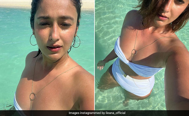 Ileana D'Cruz Continues Dreaming Of A Maldivian Holiday In A Chic White Bikini