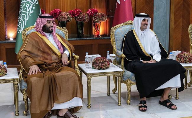 Saudi Crown Prince Visits Qatar, Ties Were Severed 4 Years Ago