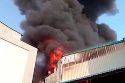 Massive Fire At Kota Chemical Factory Massive Fire At Kota Chemical Factory