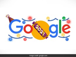Google Celebrates New Year's Eve With Giant Candy Doodle