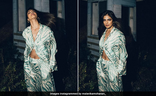 Malavika Mohanan Takes Us To The Wild Side With Her Chic Zebra Printed Co-Ord Set