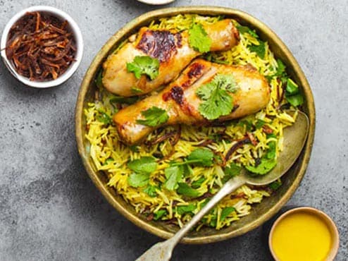 Leftover Chicken Curry Biryani