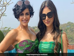 Wedding Done, Mouni Roy Chilled At Pool Party. Pics Courtesy Mandira Bedi Wedding Done, Mouni Roy Chilled At Pool Party. Pics Courtesy Mandira Bedi