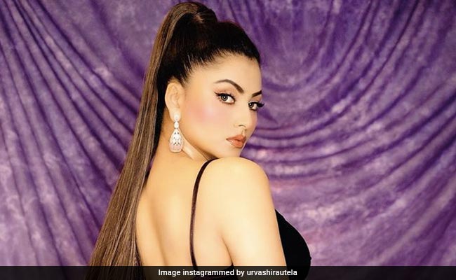 Urvashi Rautela Is A Shimmer Goddess Dazzling In A Purple Sequin Saree