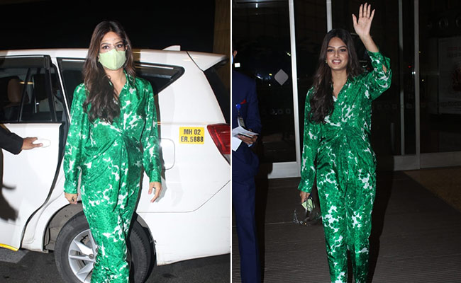Harnaaz Kaur Sandhu's Green Printed Outfit Is All Things Chic