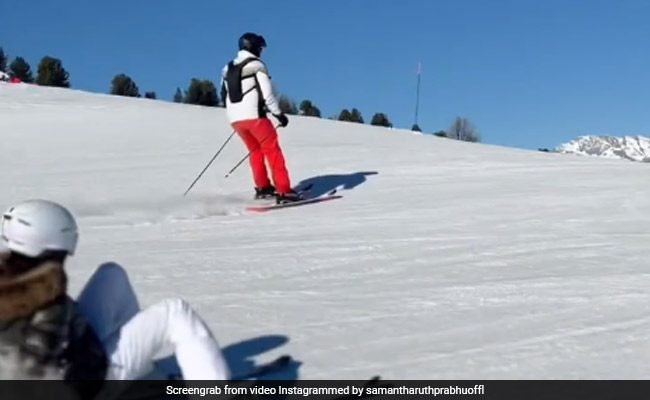 Samantha Ruth Prabhu "Fell A 100 Times" While Skiing. Here's One Fall