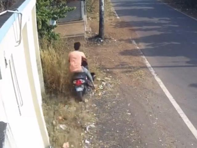 Caught On Cam: Narrow Escape For Biker