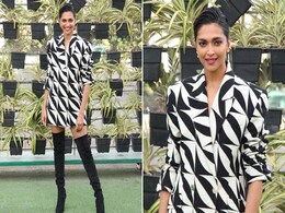 Deepika Padukone Gets Down To Business In An Abstract Oversized Blazer Dress Deepika Padukone Gets Down To Business In An Abstract Oversized Blazer Dress