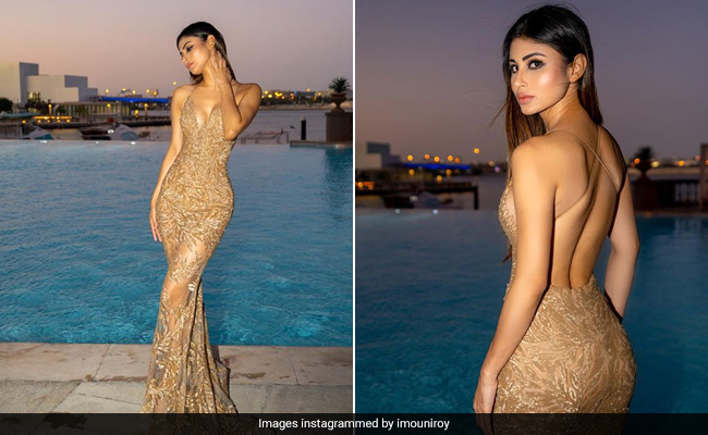 Mouni Roy Was "All Magic" In A Dazzling Golden Mermaid Gown