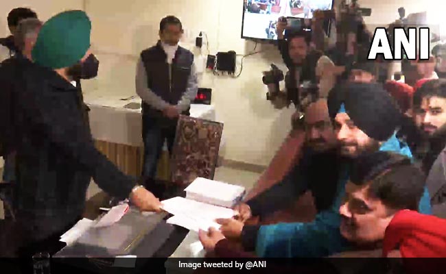 Punjab Polls: Congress's Navjot Sidhu Files Nomination From Amritsar East